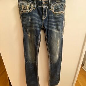 Rock Revival Dark Blue Skinny Jeans